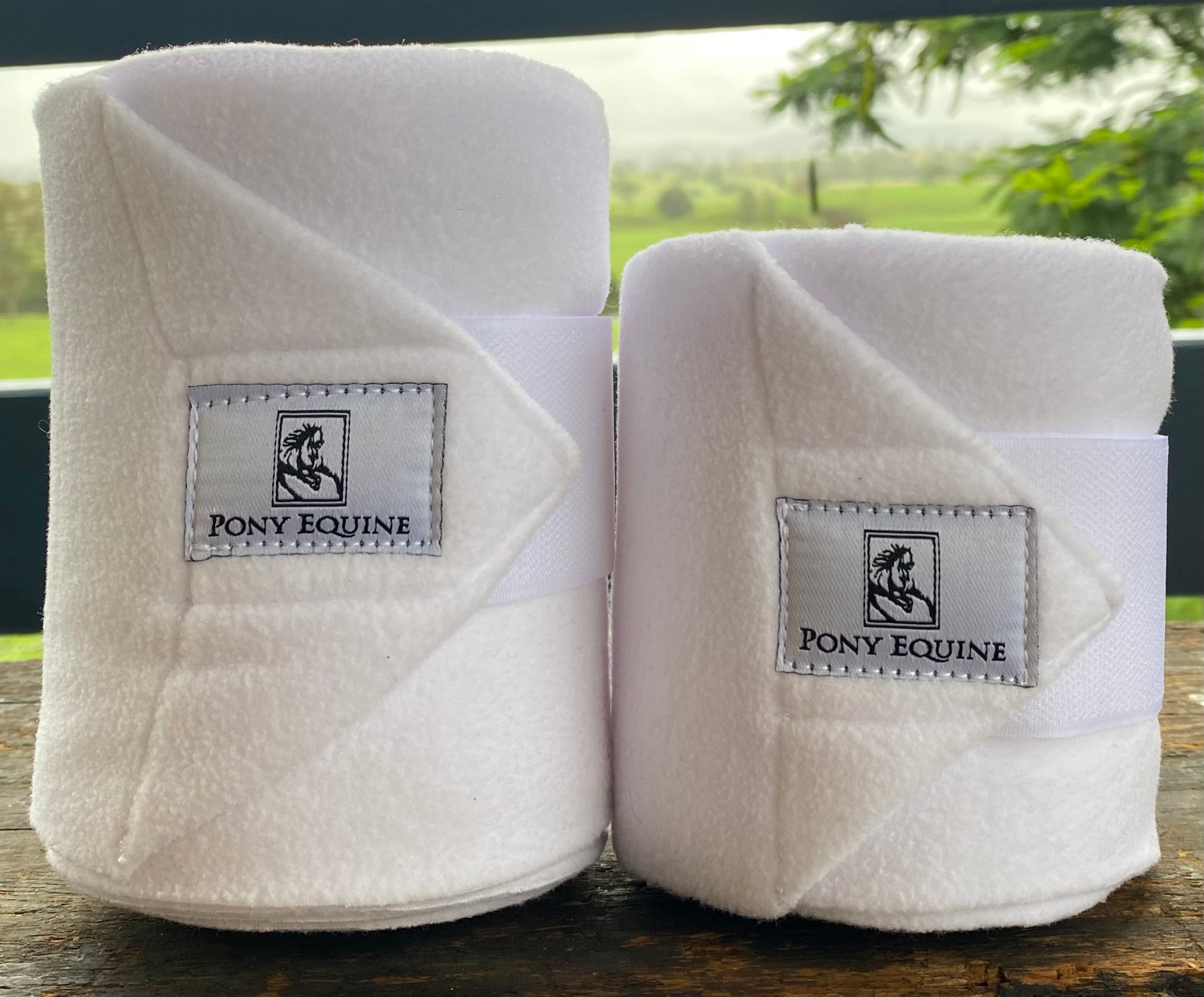 WHITE POLO WRAPS Pony Equine